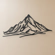 Metal Mountain Line Wall Art