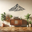 Metal Mountain Line Wall Art