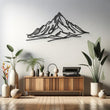 Metal Mountain Line Wall Art