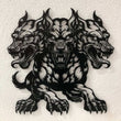 Gothic Hellhound Metal Wall Art