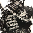 Japanese Samurai & Geisha Embrace Metal Wall Art