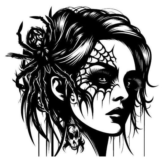 Gothic Woman Metal Wall Art