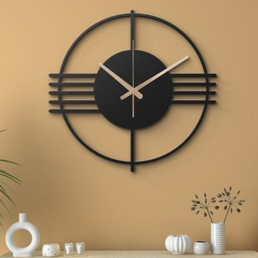 Metal Large Wall Clock, Metal Wall Art 2024 Horlage, Modern Oversize Silent Wall Clock, Clocks For Wall, Metal Wall Decor, Bestseller Wall Clock