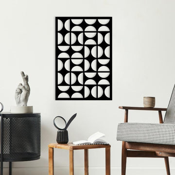 Bauhaus Mid Century Modern Metal Wall Art