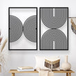 Bohemian Mid Century Modern Metal Wall Art Set