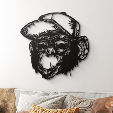 Monkey Metal Wall Art Decor