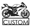 Custom Motorcycle Metal Wall Art