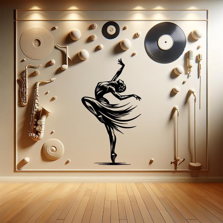 Elegant Dancer Metal Wall Art