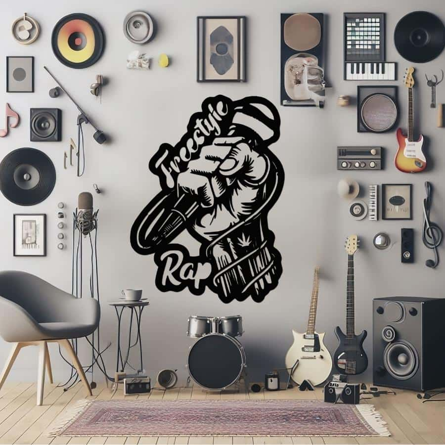 Freestyle Rap Metal Wall Art