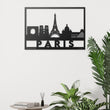 Paris City Metal Wall Art Decor