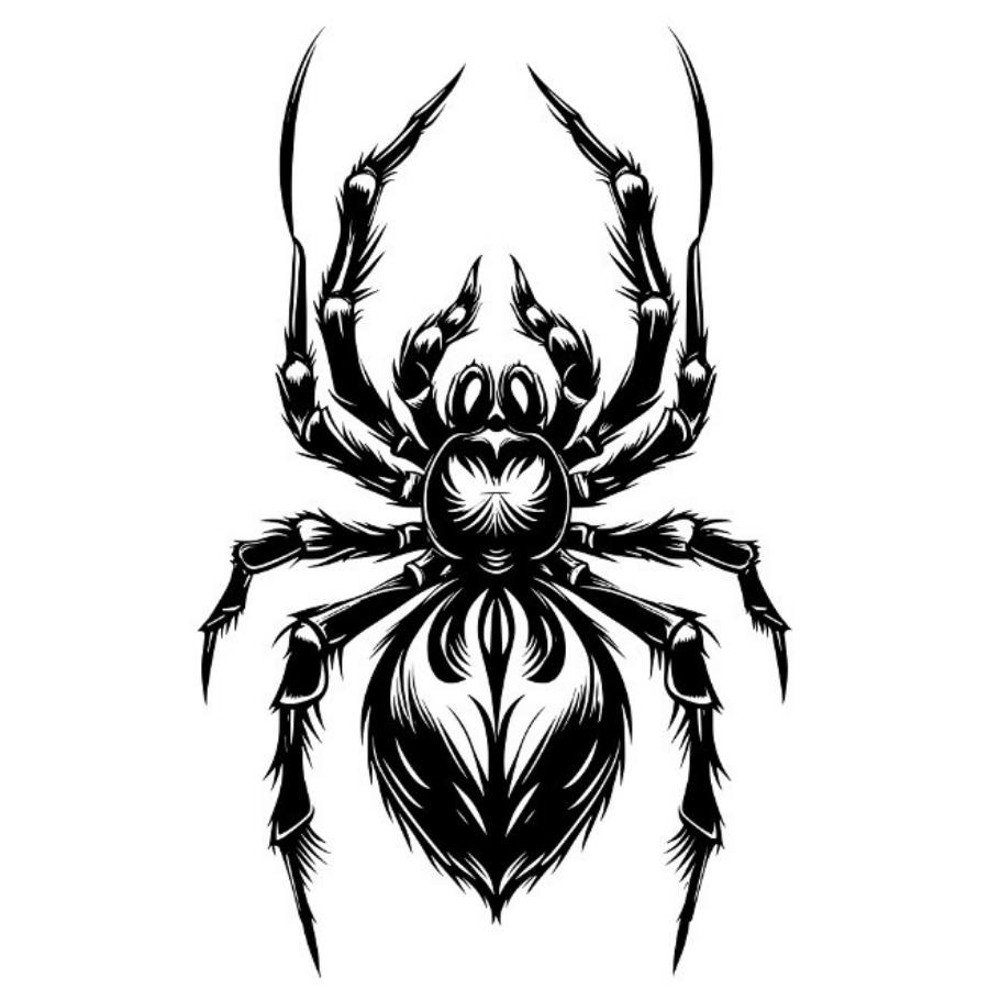 Spider Gothic Metal Wall Art