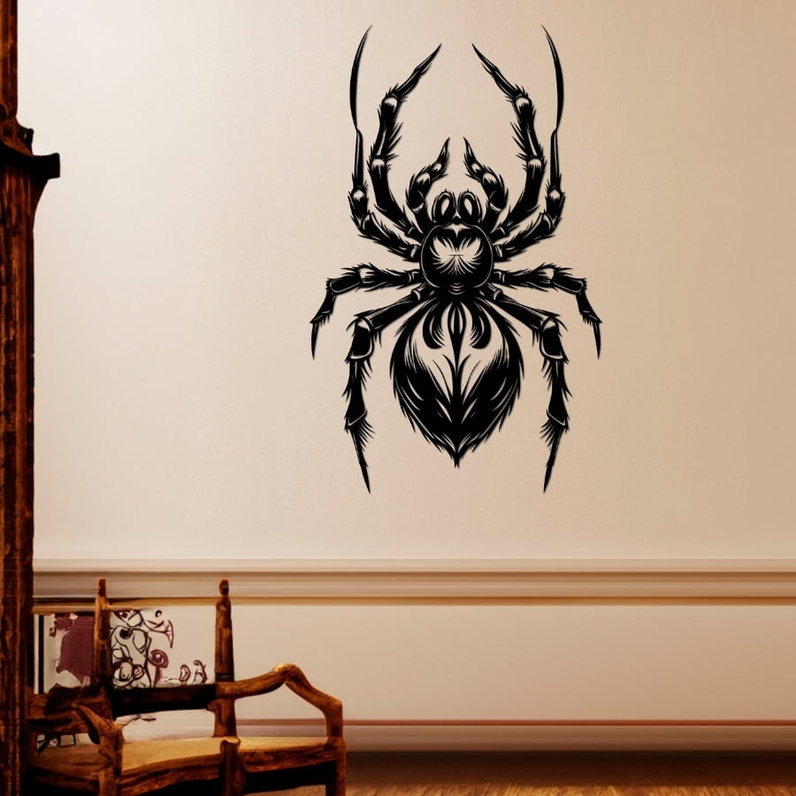 Spider Gothic Metal Wall Art