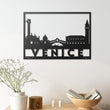 Venice City Silhouette Metal Wall Art Decor