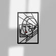 Minimalist Woman Face Metal Line Wall Art